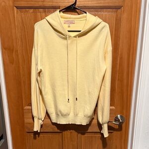 Philosophy Light Yellow soft Hooded Pullover Sweatshirt size medium